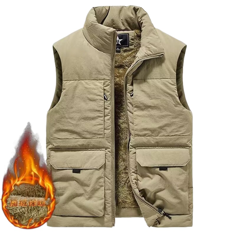 Fishing Vest Jacket - Kış erkek kargo avcılık yelekler kalın