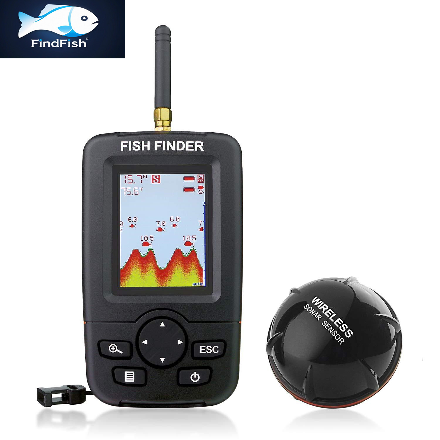 Fishing Equipment English - 100 M Taşınabilir Sonar Balık Bulucular