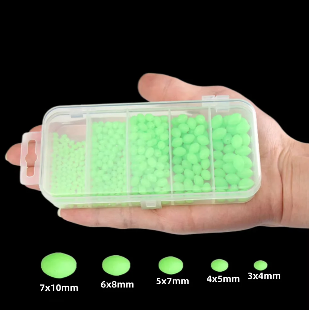 Soft Plastic Lure - 375 Parça/Set Gece Parlayan Balıkçılık Sert