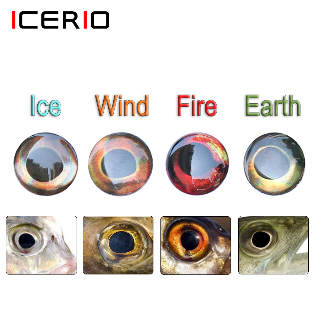 Fishing Equipment Fly - ICERIO 100 adet holografik 3D 4D