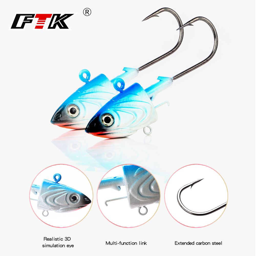 Jig Head Lure - FTK 2 adet Jig kafa balıkçılık