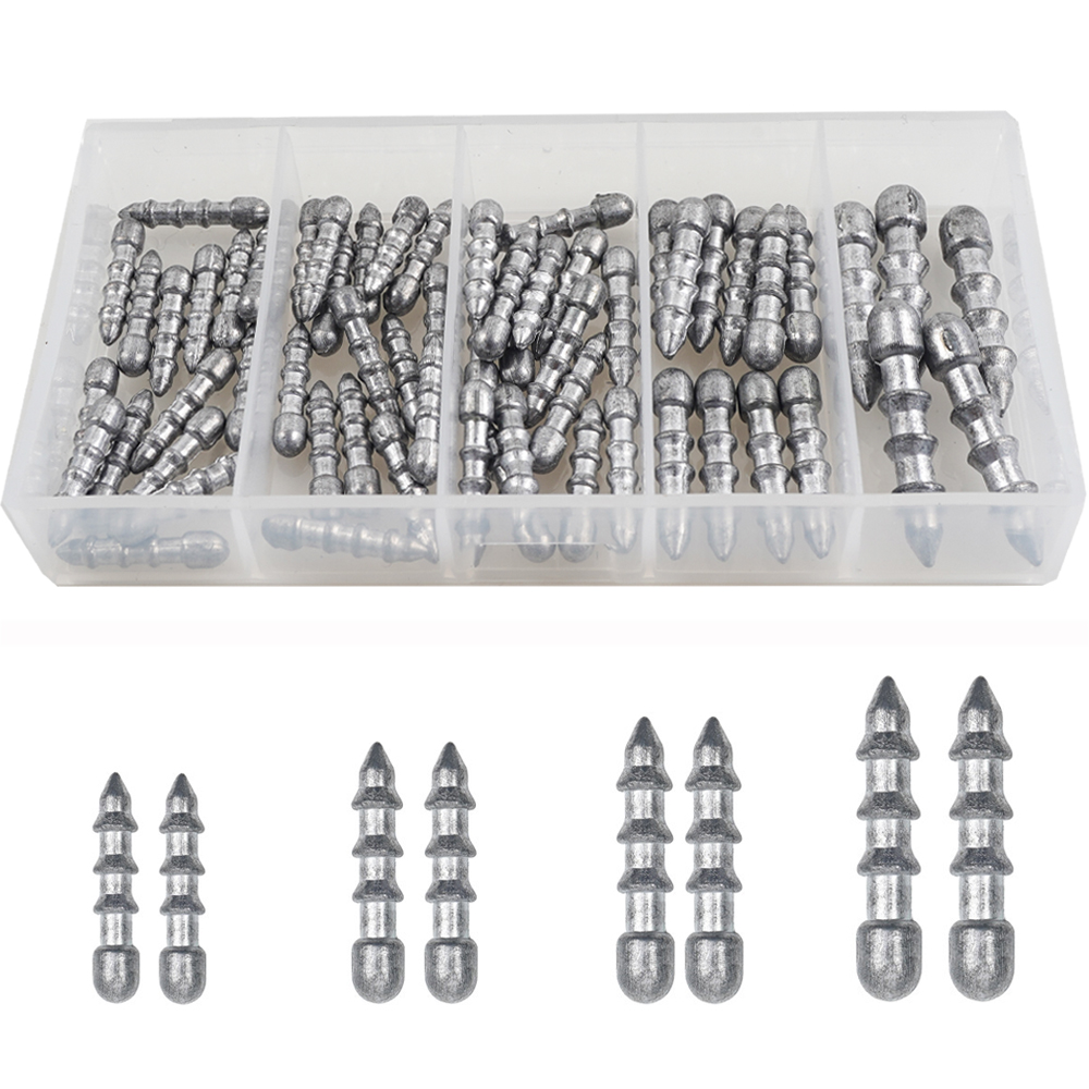 60 adet tırnak ağırlıkları sol - Bass Fishing Lure incelemesi ve fiyatı